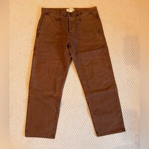 Madewell relaxed straight workwear pants size 33
